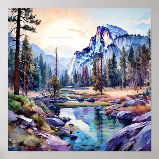 Yosemite National Park Art Print (Voorkant)