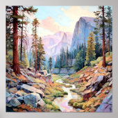 Yosemite National Park Art Print (Voorkant)