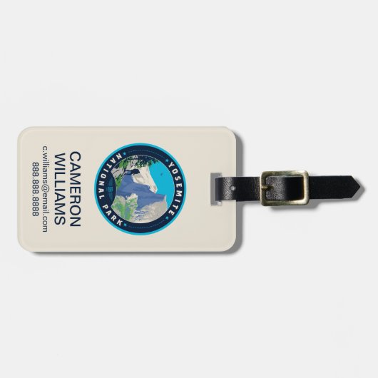 Yosemite National Park Bagagelabel (Voorkant horizontaal)