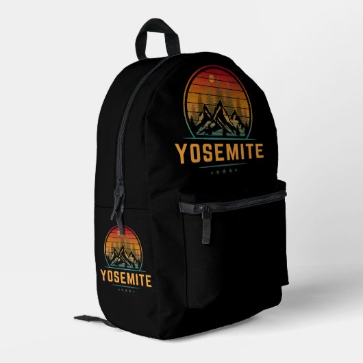 Yosemite National Park Bedrukte Rugzak (Achterkant Hoek Links)