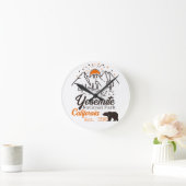 Yosemite National Park Beer Minimalistische berg Ronde Klok (Huis)