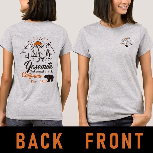 Yosemite National Park Beer Minimalistische berg T-shirt