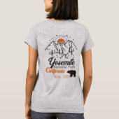 Yosemite National Park Beer Minimalistische berg T-shirt (Achterkant)