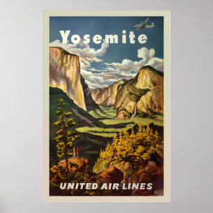 Yosemite National Park Bergen Sierra National Poster