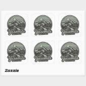 Yosemite National Park Bergpad Vierkante Sticker (Vel)