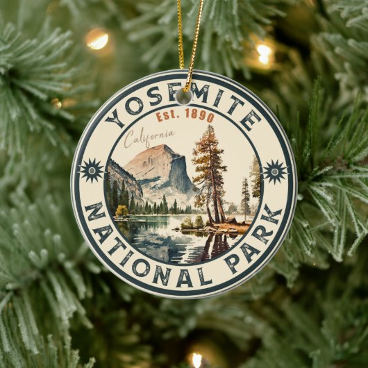 Yosemite National Park Bergsouvenirs Keramisch Ornament (Boom)