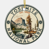 Yosemite National Park Bergsouvenirs Keramisch Ornament (Voorkant)