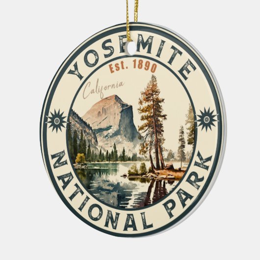 Yosemite National Park Bergsouvenirs Keramisch Ornament (Links)