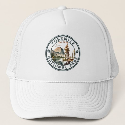 Yosemite National Park  Bergsouvenirs Trucker Pet (Voorkant)