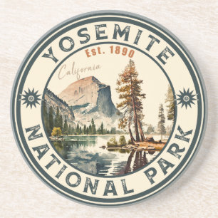 Yosemite National Park Bergsouvenirs Zandsteen Onderzetter