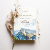 Yosemite National Park Bewaar de datum Half Dome Kaart