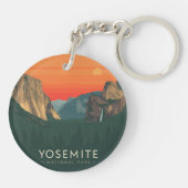Yosemite National Park bij zonsondergang Sleutelhanger (Achterkant)