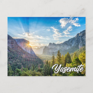Yosemite National Park, bij zonsopgang Briefkaart