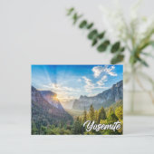 Yosemite National Park, bij zonsopgang Briefkaart (Staand voorkant)