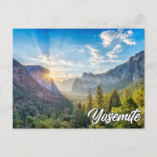 Yosemite National Park, bij zonsopgang Briefkaart (Voorkant)