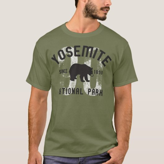 Yosemite National Park Black Beer California Shirt (Voorkant)