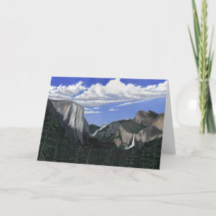 Yosemite National Park Blank Wenskaart Kaart