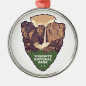 Yosemite National Park Bridalveil Fall Arrowhead Metalen Ornament (Voorkant)