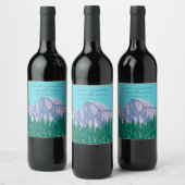 Yosemite National Park Bruiloft Retro Wijn Etiket (Flessen)