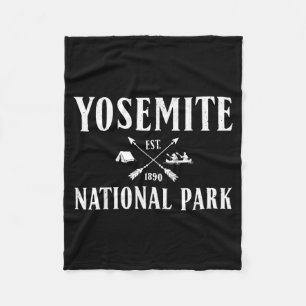 Yosemite National Park Buiten 1890 Kamperen Fleece Deken
