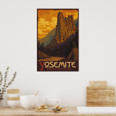 Yosemite National Park, CA - Sentinel Rock Poster (Keuken)