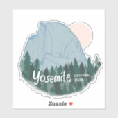 Yosemite National Park Calif Camping Transparant Sticker (Vel)