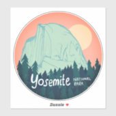 Yosemite National Park Calif Camping Trip Blauwgro Sticker (Vel)