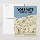 Yosemite National Park California Briefkaart (Voorkant / Achterkant)