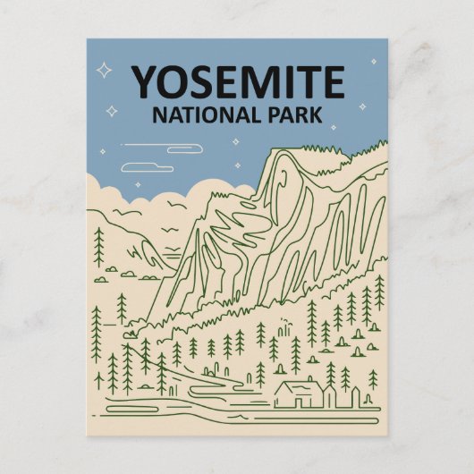 Yosemite National Park California Briefkaart (Voorkant)