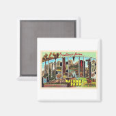 Yosemite National Park California  Briefkaart Magneet (Voorkant / Achterkant)