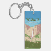 Yosemite National Park California Double Sided Sleutelhanger (Voorkant Links)