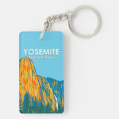 Yosemite National Park California Double Sided Sleutelhanger (achterkant)