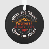 Yosemite National Park California Hiking Camping Ornament (achterkant)