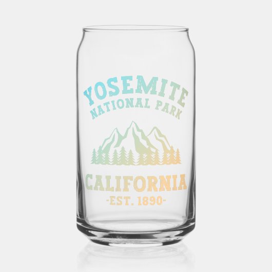 Yosemite National Park California Hiking Gradient Blikvorm Glas (Voorkant)