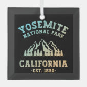 Yosemite National Park California Hiking Gradient Glas Ornament (Voorkant)