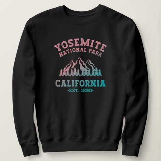 Yosemite National Park California Hiking Gradient Trui (Design voorkant)