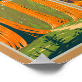 Yosemite National Park California Landmark Collage Poster (Hoek)