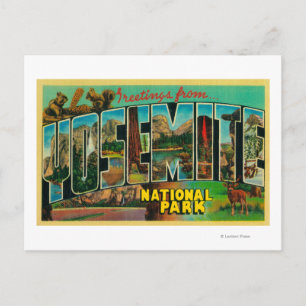 Yosemite National Park, California - Large Lette Briefkaart