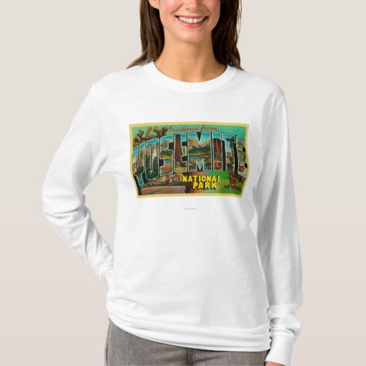 Yosemite National Park, California - Large Lette T-shirt (Voorkant)