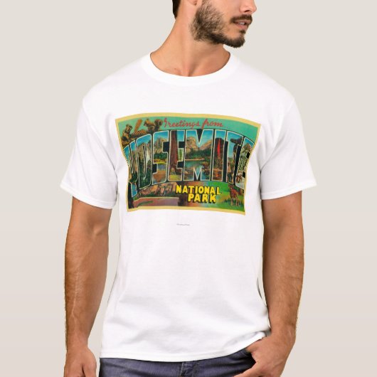 Yosemite National Park, California - Large Lette T-shirt (Voorkant)