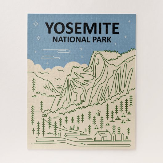 Yosemite National Park California Legpuzzel (Verticaal)
