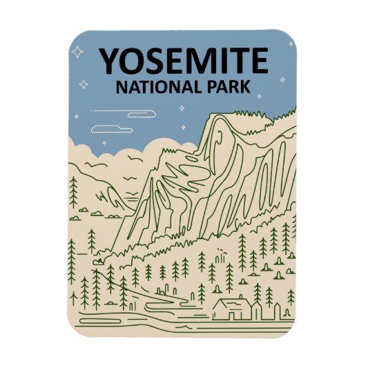 Yosemite National Park California Magneet (Verticaal)