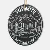 Yosemite National Park California  Monoline Keramisch Ornament (Links)