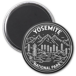 Yosemite National Park California  Monoline Magneet