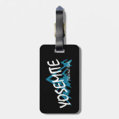 Yosemite National Park California Mountains Bagagelabel (Achterkant verticaal)