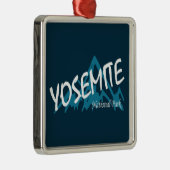 Yosemite National Park California Mountains Metalen Ornament (Rechts)