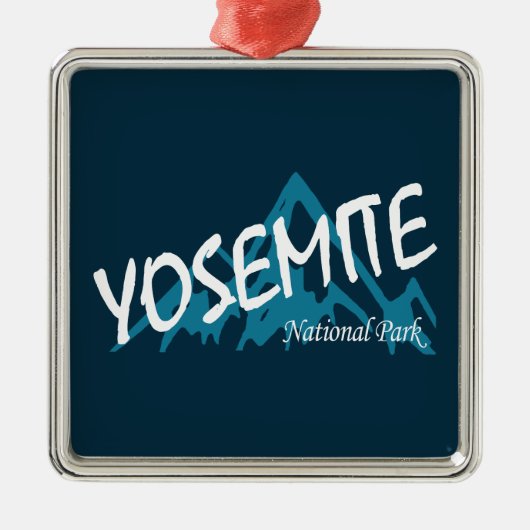 Yosemite National Park California Mountains Metalen Ornament (Voorkant)