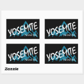 Yosemite National Park California Mountains Rechthoekige Sticker (Vel)