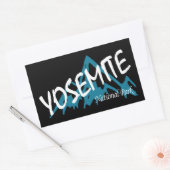 Yosemite National Park California Mountains Rechthoekige Sticker (Envelop)