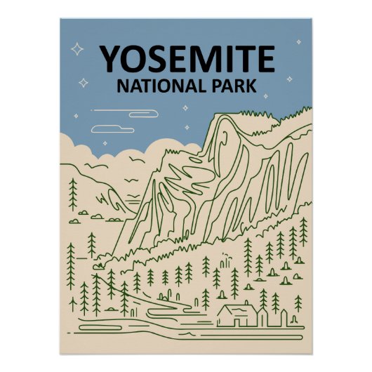 Yosemite National Park California Perfect Poster (Voorkant)